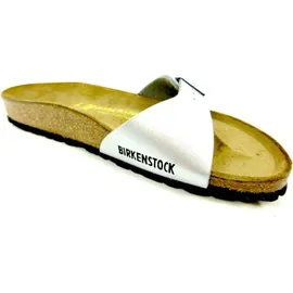 Birkenstock Madrid Birko-Flor schmal silber 35