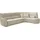 Egoitaliano Eckcouch Leder 3-1 Garnitur Beige