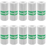 Namvo 10 Rollen weißes Thermopapier, selbstklebende Thermodrucker-Papierrollen, Mini-Fotodrucker-Etiketten (57 x 25 mm)