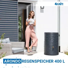 4rain Regenspeicher Arondo 400 l graphite grey