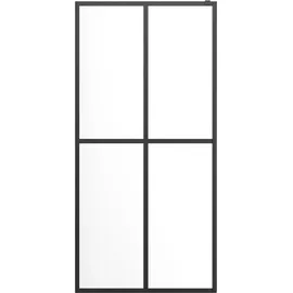 vidaXL Duschwand für Walk-in Dusche Klares Sicherheitsglas 90x195 cm