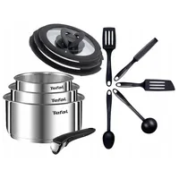 TEFAL INGENIO EMOTION TOPFSET 12-TEILIG, TÖPFE GLASDECKELN ABNEHMBARER GRIFF SET