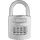 ABUS Zahlenvorhangschloss 160/50 Schlosskörper-B.51mm STA geh.silber Zahlenroll.4