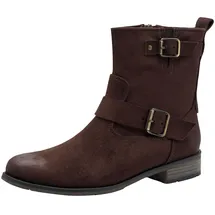 Marco Tozzi Damen Boots mit Schnallen Bequem, Braun (Mocca), 37 EU
