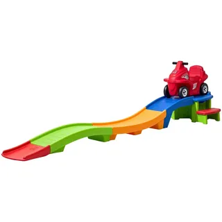 Step2 Up & Down Roller Coaster Rapid Ride & Hide Edition | Kinder Achterbahn für den Garten oder Indoor | Kinderspielzeug mit Auto | 2.7 Meter Strecke