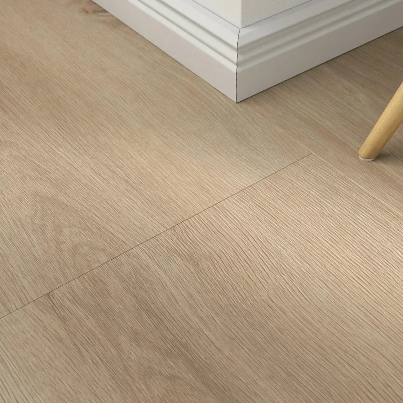 Klick-Vinyl Opus Creme – inkl. Dämmung & Fußleisten