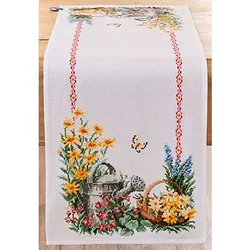 Stickläufer "Gartenzeit"