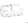 Beliani TIMOR Gartensofa 2-Sitzer braun/grau/beige