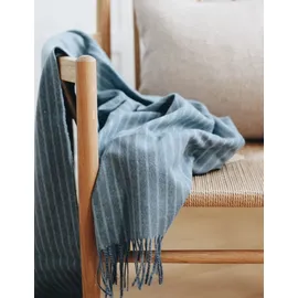 ELVANG Stripes Decke grau