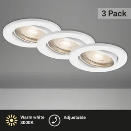 Briloner LED-Einbaustrahler 3 St. weiß