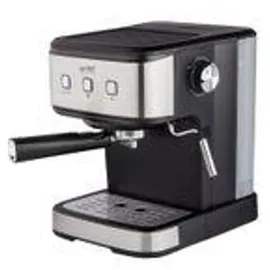 First Austria TZS First Austria Espresso Siebträgermaschine schwarz + 2-in-1 Messlöffel und Tamper