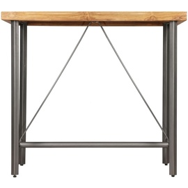 vidaXL Bartisch Recyceltes Massivholz Teak 120 x 58 x 106 cm