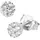 Smart Jewel Ohrstecker Blüte Zirkonia Silber 925 925