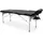 quirumed Klappbare Massageliege aus Aluminium Easy, 186 x 66 cm, Farbe Schwarz, Kunstleder, leicht, tragbar, Abnehmbarer Kopf, Gesichtsloch, abnehmbare Arme, höhenverstellbar, bis 140 kg