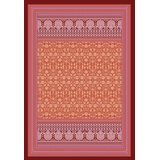 BASSETTI MIRA Plaid aus 100% Baumwolle in der Farbe Rot R1, Maße: 135x190 cm - 9326024