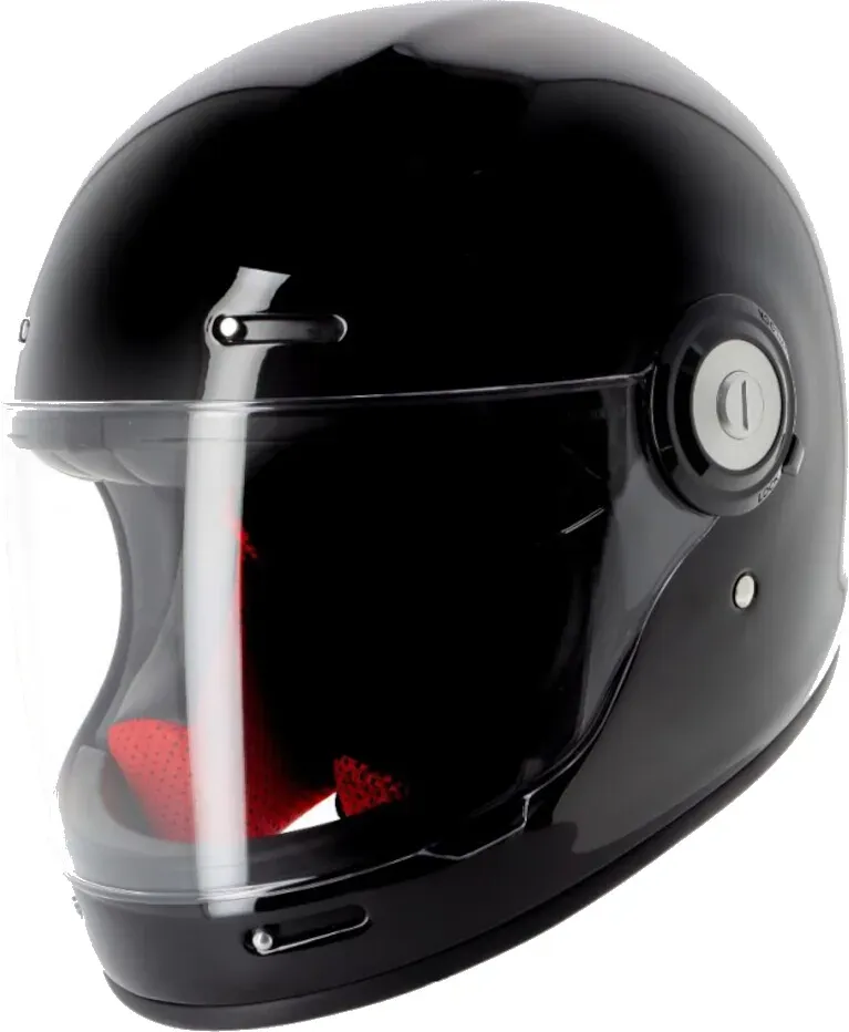 Helstons Naked Full Face Brilliant Carbon Helm, zwart, S Voorman