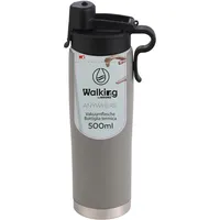 BERGNER Thermosflasche 500Ml Edelstahl Grau Walking anywhere,