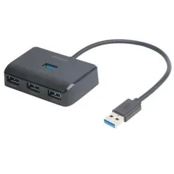 DELTACO - USB-Hub - 5 Gbps, USB-A - 4 Anschlüsse