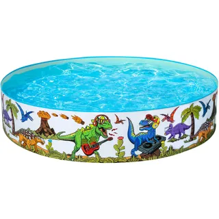 BESTWAY Fill 'n Fun Planschbecken Dinosaurier 183 x 38 cm
