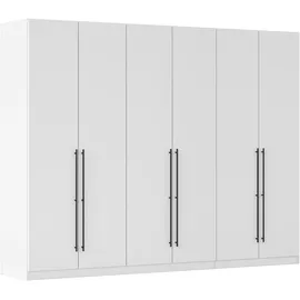 Rauch Wäscheschrank AVOLA 271 x 229 x 54 cm Weiß/Schwarz