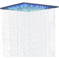 Onyzpily 40 40cm Luxus LED Regendusche Deckenbrause Quadrat Überkopfbrause