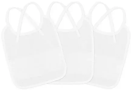 buttinette Sticklätzchen 3er-Pack, weiß