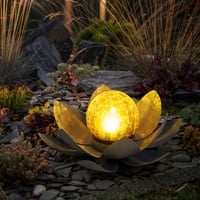 GLOBO LED Solar Außen Lampe Lotus Blume Garten Beleuchtung