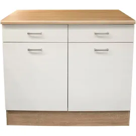 BASIC by Balculina Unterschrank Andy 100 x 60 x 90 cm Weiß