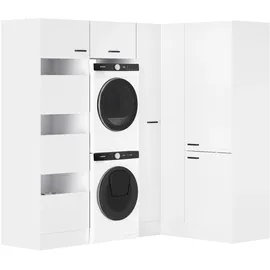 OPTIFIT Waschsäulen-Set Bonn214 213,2x150 x 210 x 57,1 cm Weiß