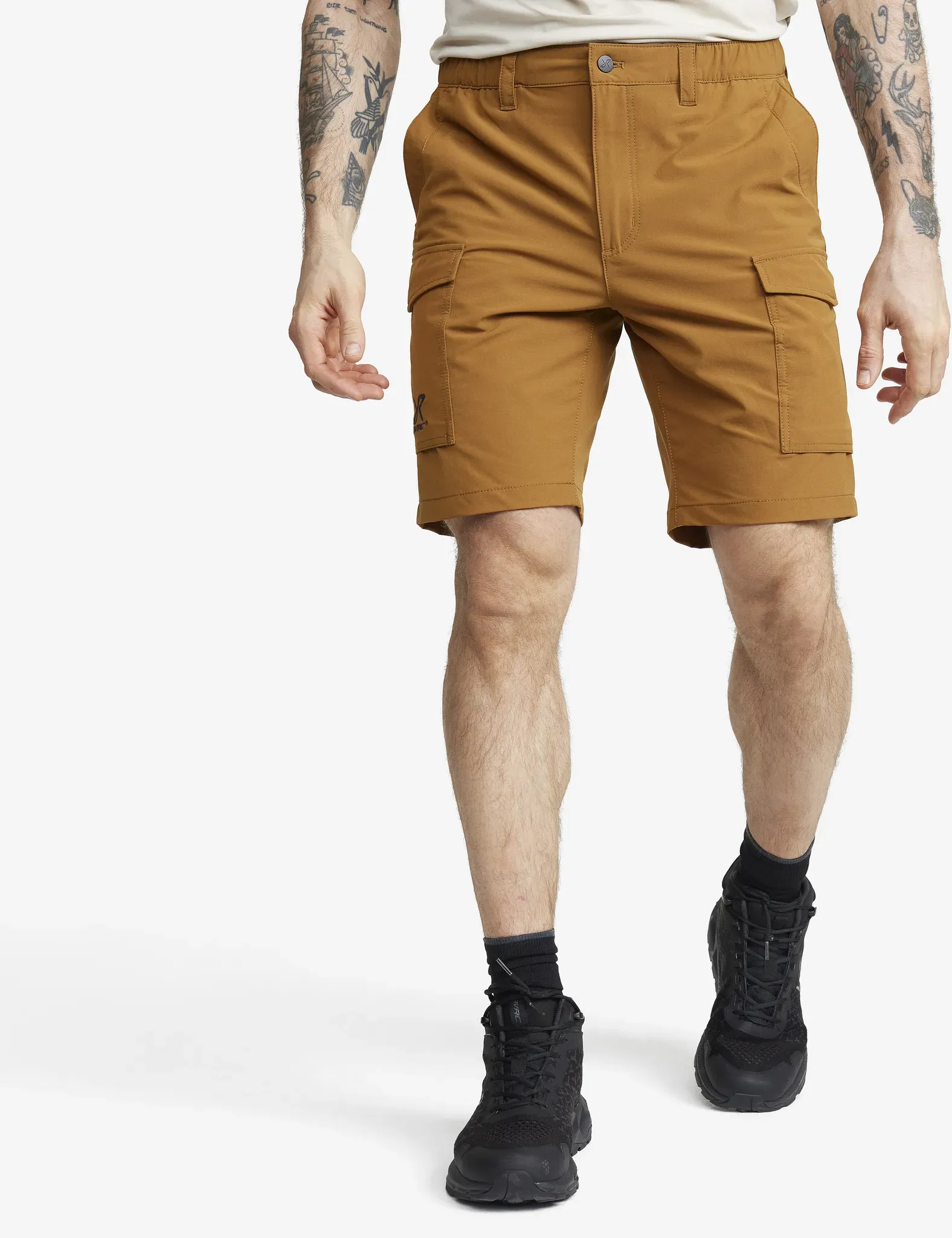 Adventure Cargo Stretch Shorts Herren Rubber, Größe:2XL - Hosen > Shorts - Braun