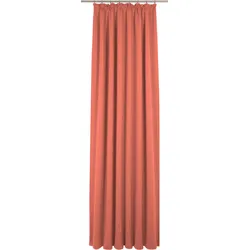 Vorhang ADAM "Uni Light Collection" Gr. 3, orange, B:145cm H:225cm, Baumwolle (Bio-Baumwolle), Gardinen