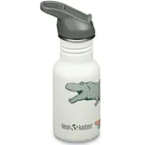 Klean Kanteen - Kid's Classic Narrow Flip Sport - Trinkflasche Gr 355 ml grau/weiß