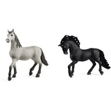 SCHLEICH 13923 Spielfigur - Pura Raza Española Hengst (Horse Club) & 13924 Spielfigur - Pura Raza Española Jungpferd (Horse Club)