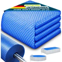 tillvex Premium Pool Solarabdeckplane blau Ø 457 cm