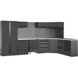 Kraftwerk, Werkstattschrank, MOBILIO BLK Kombi Edelstahl (381.90 cm, 200 cm)