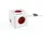Allocacoc Steckdosenleiste 1,5 m Rot/Weiß 4 St.