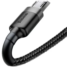 Baseus Cafule Cable 2.4A 1m, Schwarz-grau