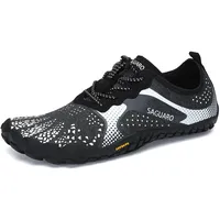 SAGUARO Barfußschuhe Herren Barfussschuhe Damen Barfuss Schuhe Outdoor Zehenschuhe Leicht Fitnessschuhe Traillaufschuhe mit Breite Zehenbox, Fast I - Barfußschuhe Dunkelschwarz, Gr.40 EU - 40 EU