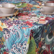 Excelsa Tischdecke Kimono 140 x 240 cm Mehrfarbig