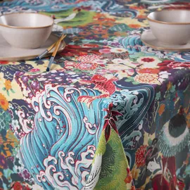 Excelsa Tischdecke Kimono 140 x 240 cm Mehrfarbig