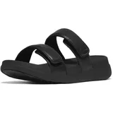 FitFlop F-MODE GO ADJUSTABLE TWO-BAR BUCKLE SLIDES Schwarz 40