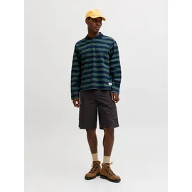 JACK & JONES Shorts mit Cargotaschen Modell 'COLE MATTY Black, S