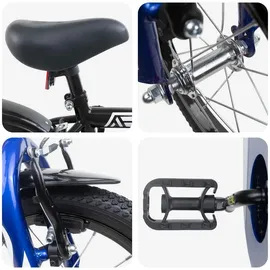 vidaXL Kinderfahrrad 16 Zoll schwarz