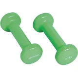 Donic Schildkröt Schildkröt 960204 - Vinyl-Hanteln, 0,5 kg Set, limegreen, Heim-Fitnessgerät