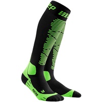 CEP Ski Merino Compression Socks Herren Skisocken black/green
