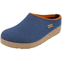 Haflinger Grizzly Kris Filzpantoffel Hausschuh Filzclog Blaubeere, Gr.37 - 37 EU