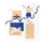Folia Moosgummi Glitter-Sticker HEARTS LOVE 50 Stück