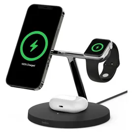 Belkin BOOST CHARGE Pro 3-in-1 Wireless Charger, Qi2 15W, black – Schwarz