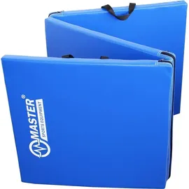 Master Faltbare 3-teilige MASTER Gymnastikmatte 180 x 60 x 3,5 cm - Blau