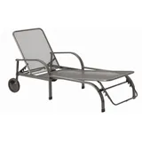 MWH Das Original Chalet Rollliege 186 x 82 x 49 cm eisengrau